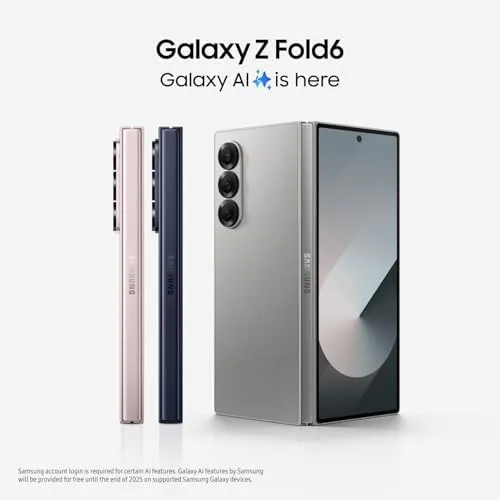 SAMSUNG Galaxy Z Fold 6 AI Cell Phone + $300 Amazon Gift Card + Large Storage Preorder Bundle 512GB Unlocked Android Smartphone, Circle to Search, US Version, 2024, Pink - Image 2