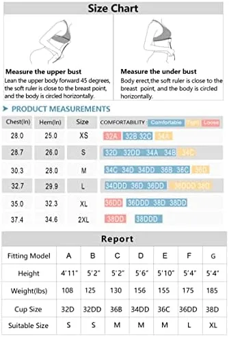 THE GYM PEOPLE Womens' Sports Bra Longline Wirefree Padded with Medium Support - Image 7