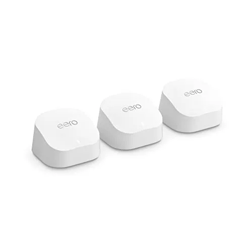 Amazon eero 6+ mesh Wi-Fi router | 1.0 Gbps Ethernet | Coverage up to 4,500 sq. ft. | Connect 75+ devices | 3-Pack | 2022 release - Image 2