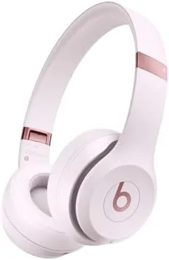 Beats Solo 4 - Wireless Bluetooth On-Ear Headphones, Apple & Android Compatible, Up to 50 hours of Battery Life - Cloud Pink