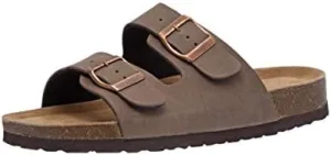 CUSHIONAIRE Women's Lane Cork Footbed Sandal With +Comfort