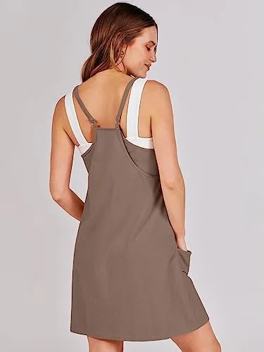 ANRABESS Women Summer Mini Romper Dress Workout Tennis Active Sports Athleisure Outfits built in Shorts Trendy Vacation - Image 5