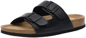 CUSHIONAIRE Women's Lane Cork Footbed Sandal With +Comfort