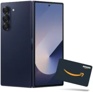 SAMSUNG Galaxy Z Fold 6 AI Cell Phone + $300 Amazon Gift Card + Large Storage Preorder Bundle 512GB Unlocked Android Smartphone, Circle to Search, US Version, 2024, Navy