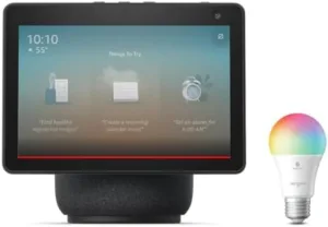 Echo Show 10 (black) with Sengled Matter Color Bulb
