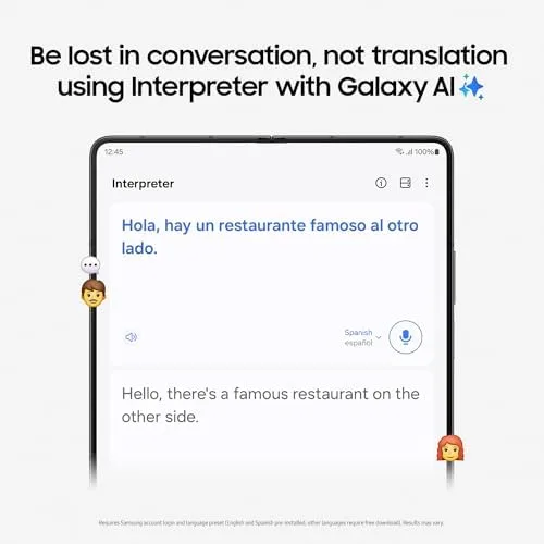 SAMSUNG Galaxy Z Fold5 AI Phone, 512GB Unlocked Android Smartphone, Big 7.6” Screen for Streaming, Gaming, Dual App View, One-Hand Control, Hands-Free Use, US Version, 2023, Icy Blue - Image 5