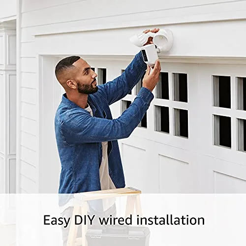 Ring Floodlight Cam Plus with Ring Stick Up Cam, Plug-In White - Image 5