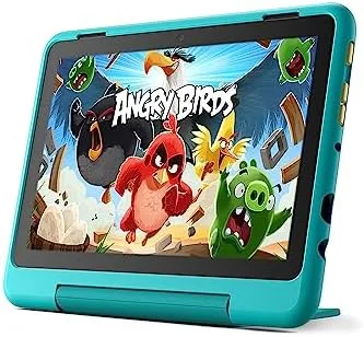 Amazon Fire HD 8 Kids Pro tablet- 2022, ages 6-12 | 8" HD screen, slim case for older kids, ad-free content, parental controls, 13-hr battery, 32 GB, Hello Teal - Image 2