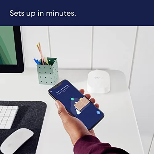 Amazon eero 6+ mesh Wi-Fi router | 1.0 Gbps Ethernet | Coverage up to 4,500 sq. ft. | Connect 75+ devices | 3-Pack | 2022 release - Image 6