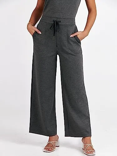 ANRABESS Womens Jumpsuits 2024 Casual Summer Dressy Romper Sleeveless Wide Leg Long Pants Outfits Fashion Travel Clothes - Image 8