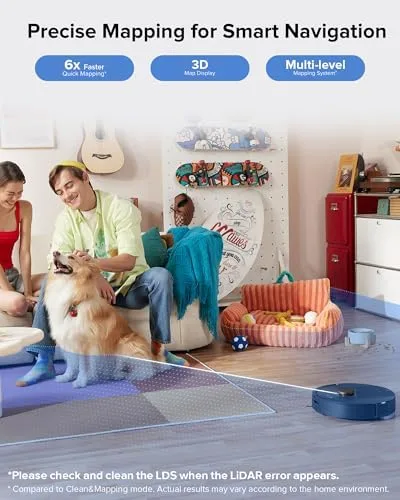 roborock Q5 Pro+ Robot Vacuum and Mop, Self-Emptying, 5500 Pa Max Suction, DuoRoller Brush, Hands-Free Cleaning for up to 7 Weeks, Precise Navigation, Perfect for Hard Floors, Carpets, and Pet Hair - Image 6