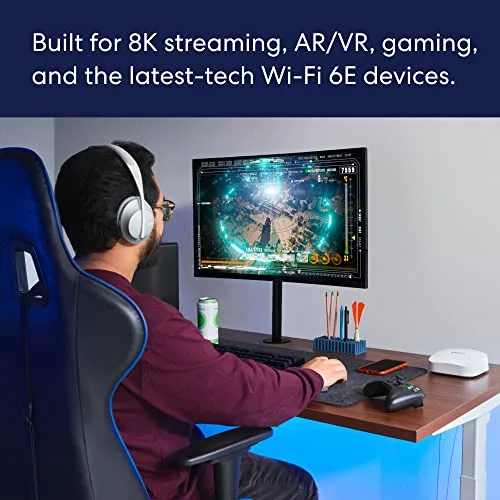 Amazon eero Pro 6E mesh Wi-Fi router | Ideal for streaming, working, and gaming | 2.5 Gbps Ethernet | Coverage up to 6,000 sq. ft. | 3-Pack - Image 5