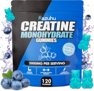 5g of Creatine Monohydrate per Serving for Supports Muscle Growth,Strength,Performance,Sugar Free,Vegan,Pre-Workout Supplement(120 Count)-Blueberry