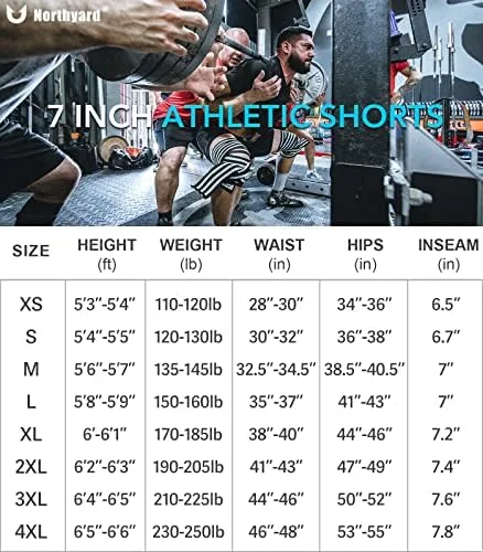 NORTHYARD Men's Athletic Running Shorts Quick Dry Workout Shorts 7"/ 5"/ 9" Lightweight Sports Gym Basketball Shorts Hiking - Image 6