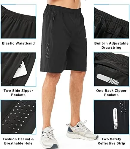 NORTHYARD Men's Athletic Running Shorts Quick Dry Workout Shorts 7"/ 5"/ 9" Lightweight Sports Gym Basketball Shorts Hiking - Image 4
