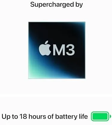 Apple 2024 MacBook Air 15-inch Laptop with M3 chip: Built for Apple Intelligence, 15.3-inch Liquid Retina Display, 8GB Unified Memory, 512GB SSD Storage, Backlit Keyboard, Touch ID; Midnight - Image 3