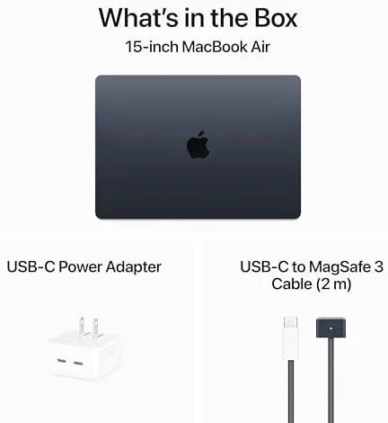 Apple 2024 MacBook Air 15-inch Laptop with M3 chip: Built for Apple Intelligence, 15.3-inch Liquid Retina Display, 8GB Unified Memory, 512GB SSD Storage, Backlit Keyboard, Touch ID; Midnight - Image 7