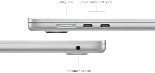 Apple 2024 MacBook Air 15-inch Laptop with M3 chip: Built for Apple Intelligence, 15.3-inch Liquid Retina Display, 8GB Unified Memory, 256GB SSD Storage, Backlit Keyboard, Touch ID; Silver - Image 5
