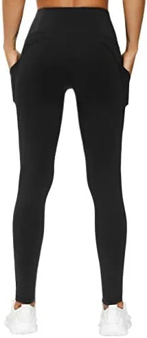 THE GYM PEOPLE Thick High Waist Yoga Pants with Pockets, Tummy Control Workout Running Yoga Leggings for Women - Image 3