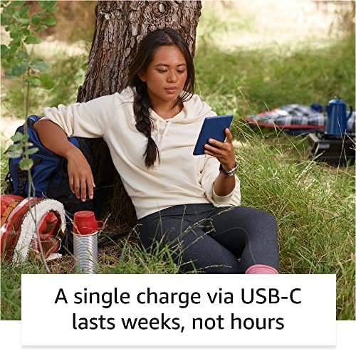 Amazon Kindle – The lightest and most compact Kindle, with extended battery life, adjustable front light, and 16 GB storage – Without Lockscreen Ads – Black - Image 5