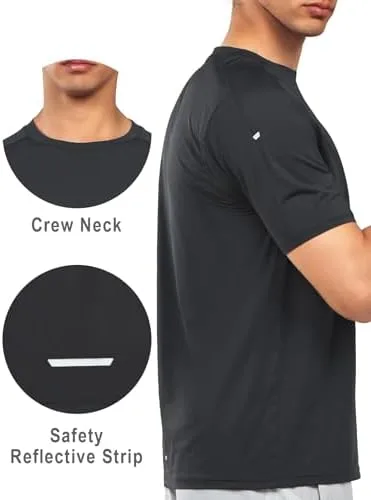 NORTHYARD Men's Athletic Running T-Shirts Quick Dry Workout Shirts Short-Sleeve Sports Gym Tee Tops Performance Activewear - Image 3