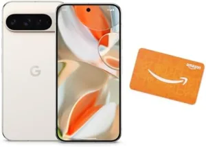 Google Pixel 9 Pro XL - Porcelain - 128 GB with $200 Amazon Gift Card