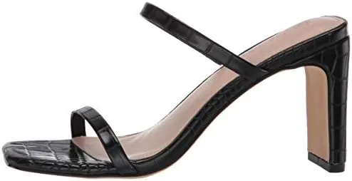 The Drop Women's Avery Square Toe Two Strap High Heeled Sandal - Image 5