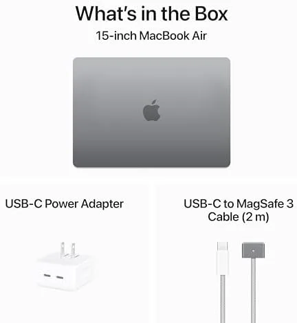 Apple 2024 MacBook Air 15-inch Laptop with M3 chip: Built for Apple Intelligence, 15.3-inch Liquid Retina Display, 8GB Unified Memory, 512GB SSD Storage, Backlit Keyboard, Touch ID; Space Gray - Image 6