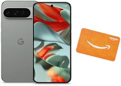 Google Pixel 9 Pro XL - Hazel - 256 GB with $200 Amazon Gift Card