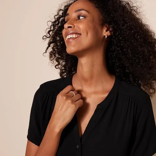 Amazon Essentials Women's Short-Sleeve Woven Blouse - Image 4