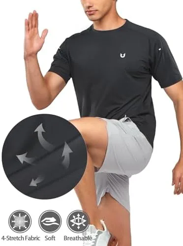 NORTHYARD Men's Athletic Running T-Shirts Quick Dry Workout Shirts Short-Sleeve Sports Gym Tee Tops Performance Activewear - Image 4