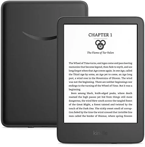 Amazon Kindle – The lightest and most compact Kindle, with extended battery life, adjustable front light, and 16 GB storage – Without Lockscreen Ads – Black - Image 2