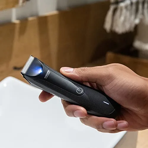 MANSCAPED® Electric Groin Hair Trimmer, The Lawn Mower® 3.0, Replaceable Ceramic Blade Heads, Waterproof Wet/Dry Clippers, Standing Recharge Dock, Ultimate Male Body Hair Razor - Image 4