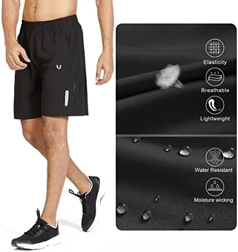 NORTHYARD Men's Athletic Running Shorts Quick Dry Workout Shorts 7"/ 5"/ 9" Lightweight Sports Gym Basketball Shorts Hiking - Image 4