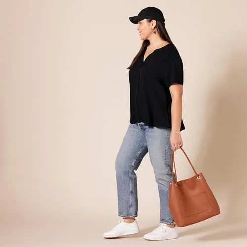 Amazon Essentials Women's Short-Sleeve Woven Blouse - Image 8