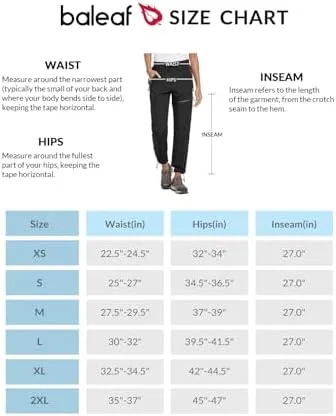 BALEAF Women's Hiking Pants Quick Dry Lightweight Water Resistant Elastic Waist Cargo Pants for All Seasons - Image 7