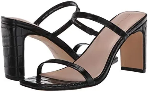 The Drop Women's Avery Square Toe Two Strap High Heeled Sandal - Image 6