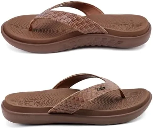 KuaiLu Womens Flip Flops Ladies Yoga Mat Comfortable Walking Thong Sandals With Plantar Fasciitis Arch Support Slip On Indoor Outdoor For Summer - Image 8