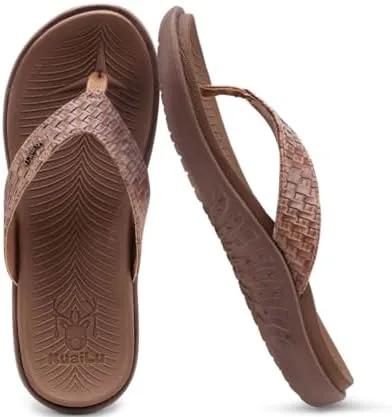 KuaiLu Womens Flip Flops Ladies Yoga Mat Comfortable Walking Thong Sandals With Plantar Fasciitis Arch Support Slip On Indoor Outdoor For Summer - Image 7