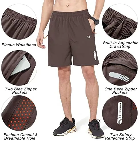 NORTHYARD Men's Athletic Running Shorts Quick Dry Workout Shorts 7"/ 5"/ 9" Lightweight Sports Gym Basketball Shorts Hiking - Image 5