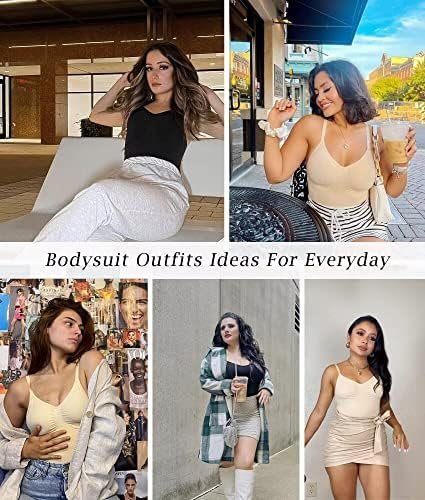 SHAPERX Women's Shapewear Bodysuit Tummy Control Body Shaper Seamless Sculpting Snatched Waist Body Suit - Image 4