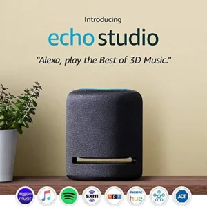 Certified Refurbished Echo Studio - High-fidelity smart speaker with 3D audio and Alexa