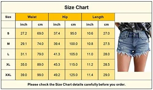 MODARANI Women's Cut Off Denim Jean Shorts Ripped Distressed - Image 4