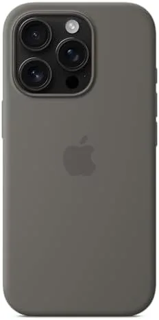 Apple iPhone 16 Pro Silicone Case with MagSafe and Camera Control - Stone Grey - Image 4