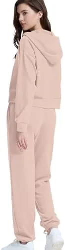 WIHOLL Two Piece Sets for Women Sweatsuit Hoodie and Sweatpants Sets Airport Fashion Outfits Tracksuit with Pocket - Image 4