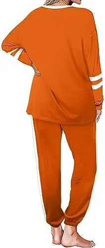 Aloodor Sweatsuit for Women 2 Piece Outfits for Womens Crewneck Sweatshirts Pullover - Image 4