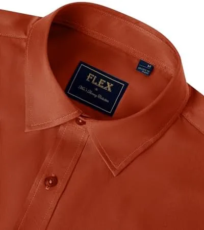 J.VER Men's Dress Shirts Solid Long Sleeve Stretch Wrinkle-Free Formal Shirt Business Casual Button Down Shirts - Image 3