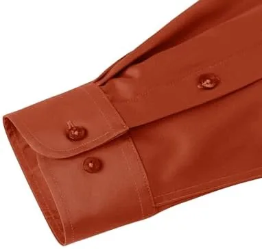 J.VER Men's Dress Shirts Solid Long Sleeve Stretch Wrinkle-Free Formal Shirt Business Casual Button Down Shirts - Image 5