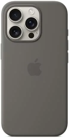 Apple iPhone 16 Pro Silicone Case with MagSafe and Camera Control - Stone Grey - Image 2