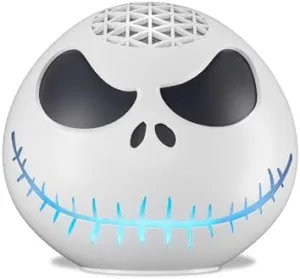 Echo Dot Bundle: Includes Echo Dot (5th Gen, 2022 release) | Glacier White and Limited Edition Disney Jack Skellington Shell